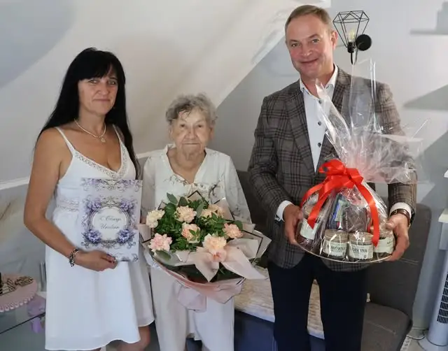 Pani Helena Dobek z Lipowej świętuje 91. urodziny – życzenia od wójta i rodziny