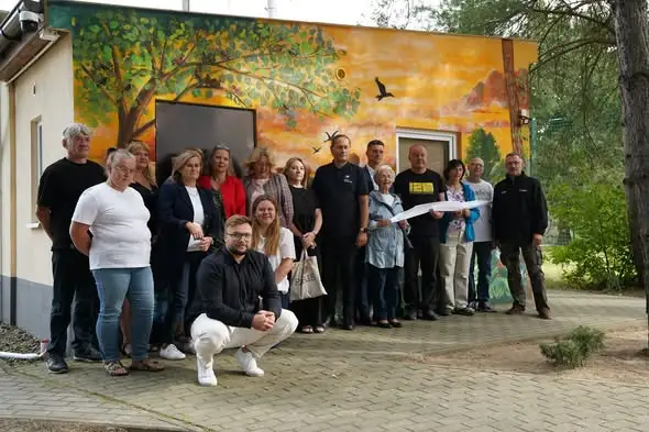 Mural w Tucholi zwieńczeniem VI Międzynarodowych Spotkań Artystycznych Sieraków–Vodnany