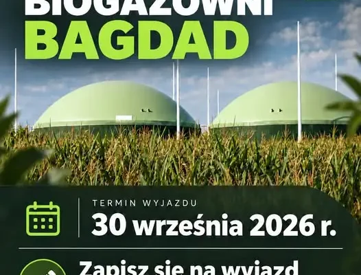 Gmina Kęsowo organizuje wyjazd do biogazowni Bagdad