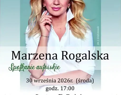 Marzena Rogalska w Tucholi – jubileusz 80-lecia biblioteki
