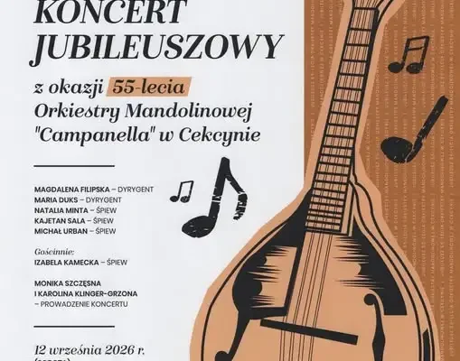 Koncert jubileuszowy Orkiestry Campanella w Cekcynie – dziś o 20:00