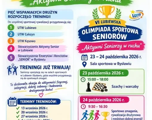 Lubiewo: Seniorzy rozpoczęli treningi przed VI Olimpiadą Sportową