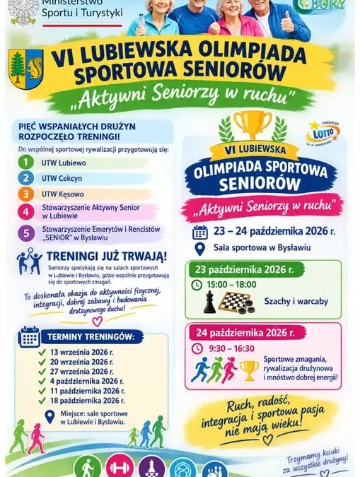 Lubiewo: Seniorzy rozpoczęli treningi przed VI Olimpiadą Sportową