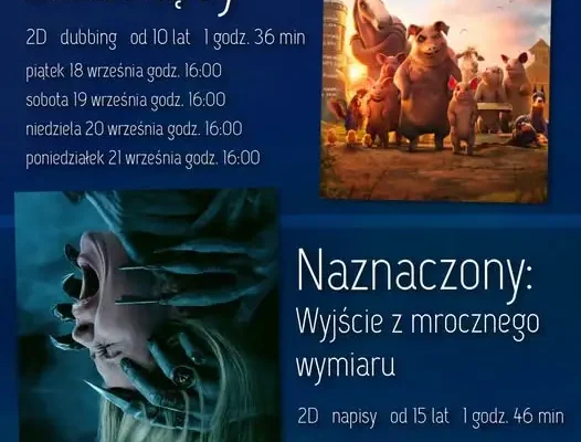 Kino zaprasza na premierę „Folwarku zwierzęcego” i horror „Naznaczony: Wyjście z mrocznego wymiaru”