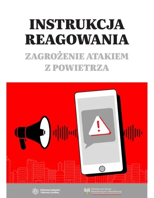 MSWiA publikuje nową instrukcję na wypadek ataku z powietrza – 12 stron praktycznych zasad