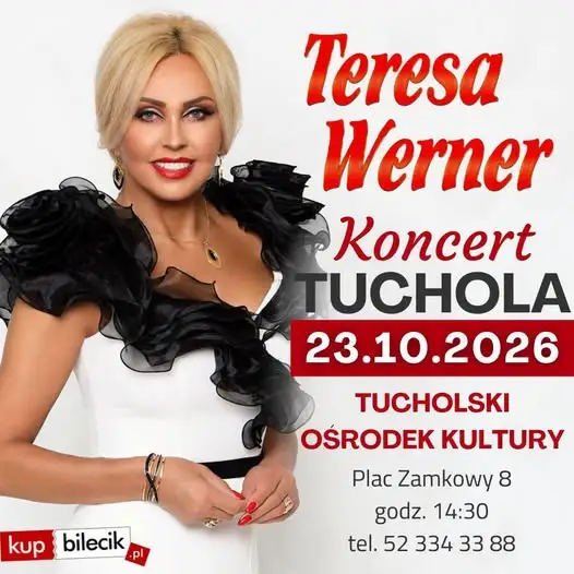 Koncert Teresy Werner w Tucholskim Ośrodku Kultury – 23 października