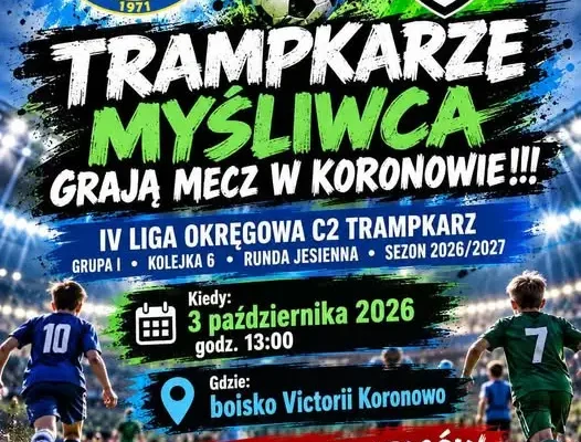 Trampkarze GKS Myśliwiec Gostycyn zagrają w Koronowie