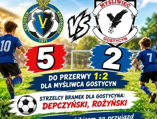 Trampkarze GKS Myśliwiec Gostycyn przegrywają z Victorią Koronowo 2:5