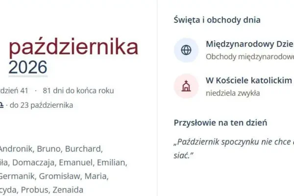 Pogoda na noc i niedzielę 11.10 – chłodno, deszczowo i wietrznie