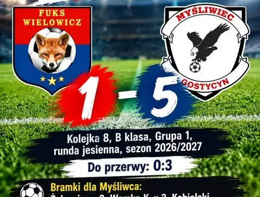 GKS Myśliwiec Gostycyn rozbił Fuks Wielowicz 5:1 mimo gry w osłabieniu