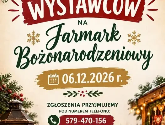 GOK Śliwice szuka wystawców na Jarmark Bożonarodzeniowy 2026
