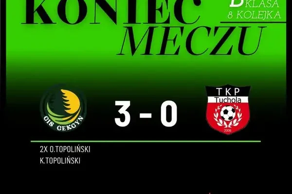 Cis wygrywa derby! 3:0 z TKP w 8. kolejce B-klasy