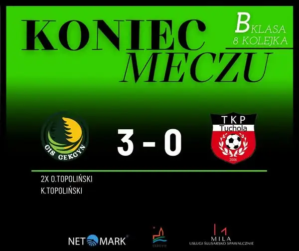 Cis wygrywa derby! 3:0 z TKP w 8. kolejce B-klasy