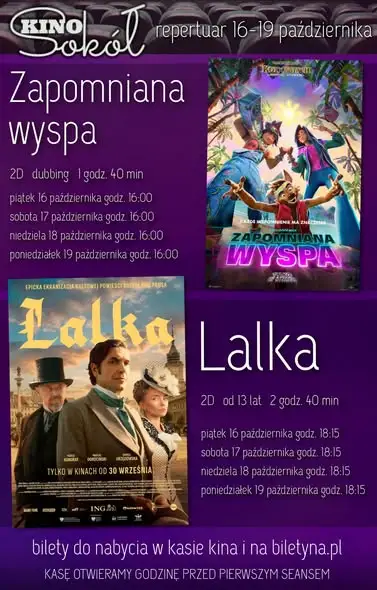 Kino zaprasza: „Zapomniana wyspa” od jutra, ostatnie seanse „Lalki” i DKF „Vivaldi i ja”