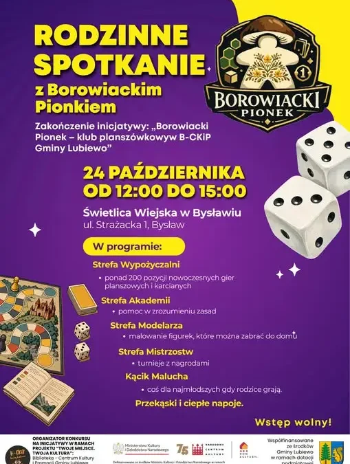 Borowiacki Pionek: rodzinny finał w Bysławiu już 24 października